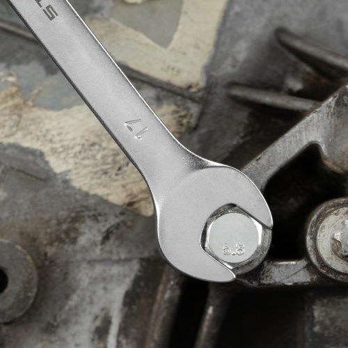 Ключ комбинированный, 17 мм, CrV, матовый хром Stels по ценам производителя в Уфе с доставкой по всей России