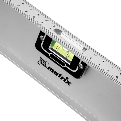 Уровень алюминиевый "Рельс", 800 мм, 3 глазка (1 поворотный) Matrix по ценам производителя в Уфе с доставкой по всей России