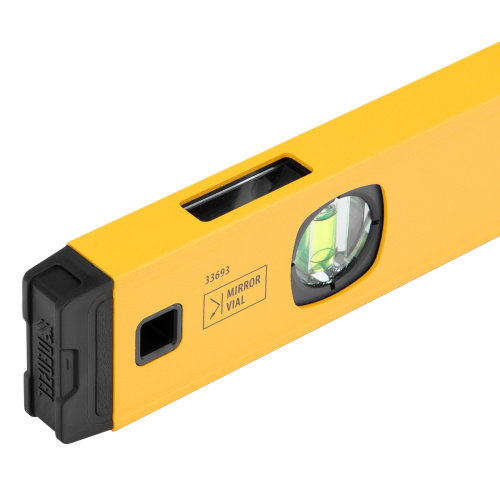 Уровень алюминиевый, магнит, фрезерованный, 3 глазка (1 зеркал.) 0,5 мм/м, 1000 мм Denzel по ценам производителя в Уфе с доставкой по всей России