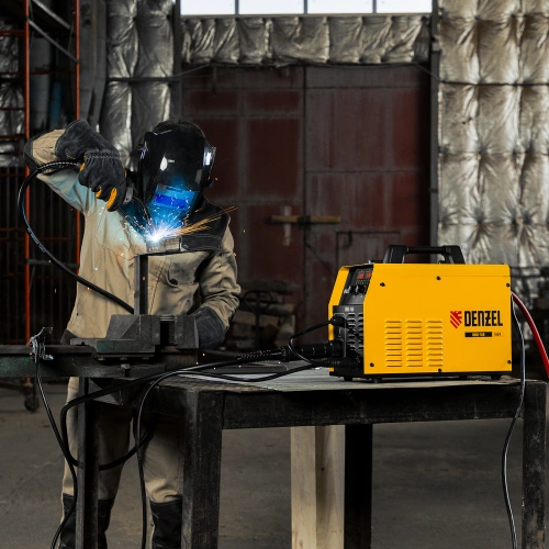 Аппарат инвертор. полуавтомат. cварки IMIG-160 Synergy, 160 А, ПВ 60%, катушка 5 кг Denzel по ценам производителя в Уфе с доставкой по всей России