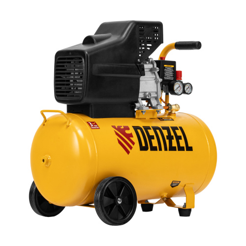 Компрессор воздушный, прямой привод DC1500/50, 1.5 кВт, 50 литров, 220 л/мин Denzel по ценам производителя в Уфе с доставкой по всей России