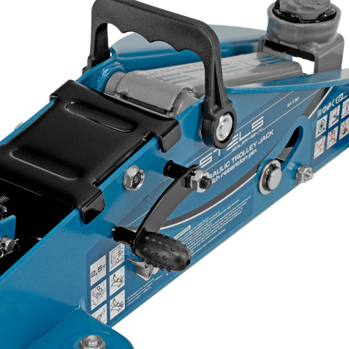 Домкрат гидравлический подкатной с фиксатором, 2.5 т, Safety Pin, 140-385 мм, в кейсе Stels по ценам производителя в Уфе с доставкой по всей России