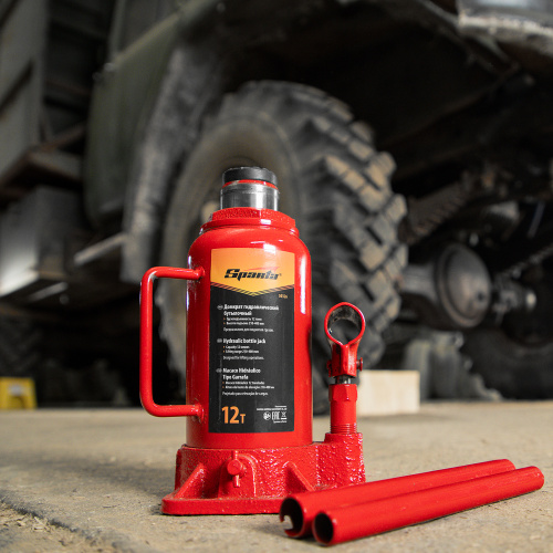 Домкрат гидравлический бутылочный, 12 т, h подъема 210-400 мм Sparta по ценам производителя в Уфе с доставкой по всей России