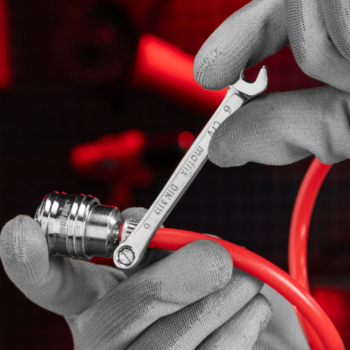 Ключ комбинированный, 6 мм, CrV, полированный хром Matrix по ценам производителя в Уфе с доставкой по всей России