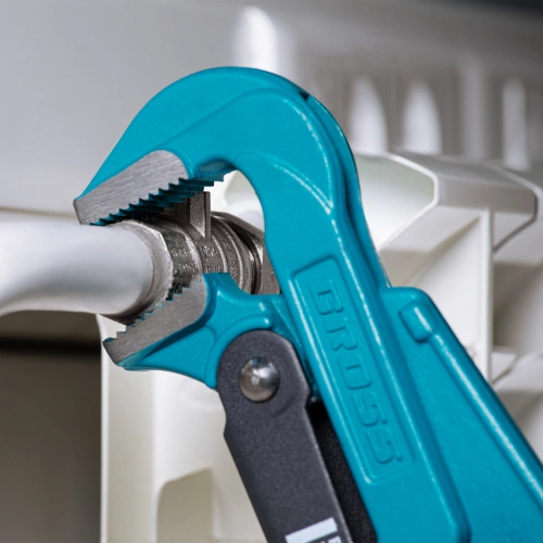 Ключ трубный рычажный 1.5, №2, цельнокованый, CrV, тип "L" Gross по ценам производителя в Уфе с доставкой по всей России