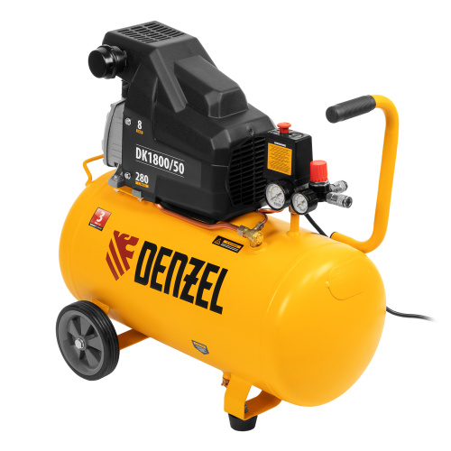 Компрессор воздушный DK1800/50, Х-PRO 1.8 кВт, 280л/мин, 50л Denzel по ценам производителя в Уфе с доставкой по всей России