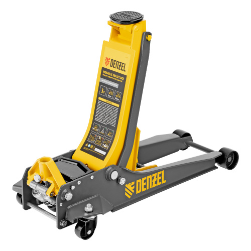 Домкрат гидравлический подкатной, 3 т, 85-610 мм, быстрый подъем, низ. подхват, проф, SUV Denzel по ценам производителя в Уфе с доставкой по всей России