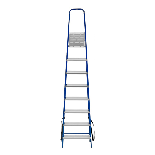 Стремянка, 8 ступеней, стальной профиль, алюминиевые ступени Сибртех по ценам производителя в Уфе с доставкой по всей России