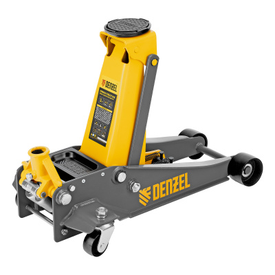 Домкрат гидравлический подкатной, 3 т, 125-470 мм, быстрый подъем, проф. Denzel по ценам производителя в Уфе с доставкой по всей России