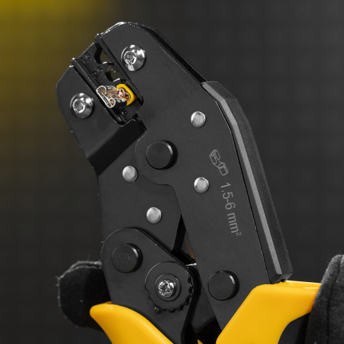 Клещи для обжима неизолированных наконечников НК и НВ, разъемов РП, 1,5 - 6 мм2 Denzel по ценам производителя в Уфе с доставкой по всей России