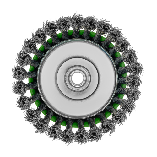 Щетка для УШМ, 125 мм, М14, "чашка", крученая металлическая проволока Сибртех по ценам производителя в Уфе с доставкой по всей России