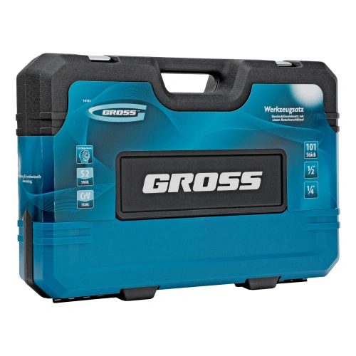 Набор инструментов, 1/4", 1/2", CrV, 120 зубьев, 101 предмет Gross по ценам производителя в Уфе с доставкой по всей России