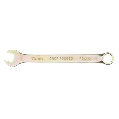 Ключ комбинированный, 11 мм, желтый цинк Сибртех по ценам производителя в Уфе с доставкой по всей России