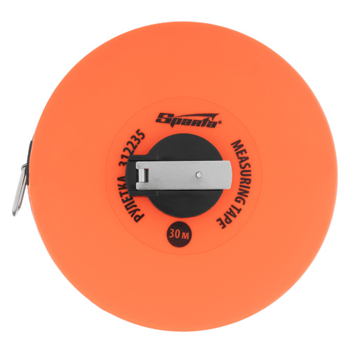 Рулетка геодезическая, 30 м х 12,5 мм, лента ПВХ, закрытый круглый корпус Sparta по ценам производителя в Уфе с доставкой по всей России