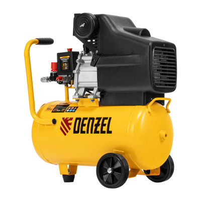 Компрессор воздушный DC1500/24, прямой привод, 1.5 кВт, 24 литра, 220 л/мин Denzel по ценам производителя в Уфе с доставкой по всей России