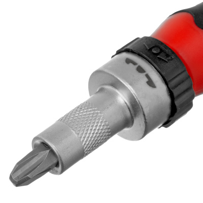 Отвертка реверсивная с набором бит и насадок торцевых, CrV, 1/4, 16 шт Matrix по ценам производителя в Уфе с доставкой по всей России