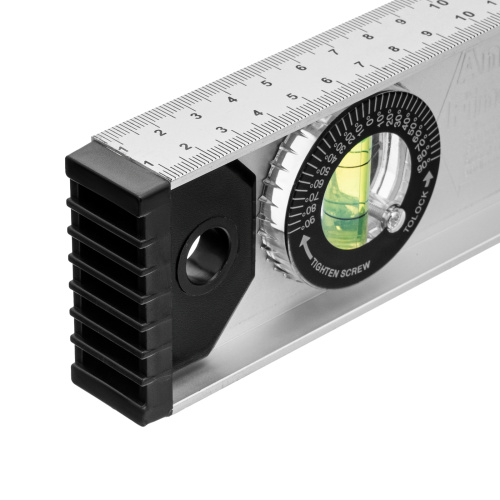 Уровень алюминиевый "Рельс", 800 мм, 3 глазка (1 поворотный) Matrix по ценам производителя в Уфе с доставкой по всей России