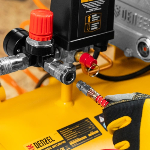 Компрессор воздушный DKV2200/100, Х-PRO 2.2 кВт, 400 л/мин, 100л Denzel по ценам производителя в Уфе с доставкой по всей России