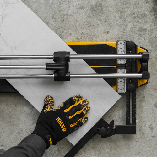 Плиткорез 600х14мм, цельнометал. напр., каретка на подш., стальная станина, рукоятка-пенал Denzel по ценам производителя в Уфе с доставкой по всей России