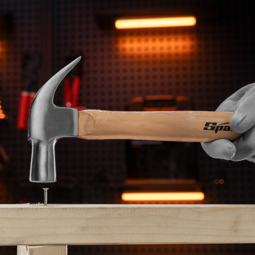 Молоток-гвоздодер, 450 г, боек 27 мм, деревянная рукоятка Sparta по ценам производителя в Уфе с доставкой по всей России