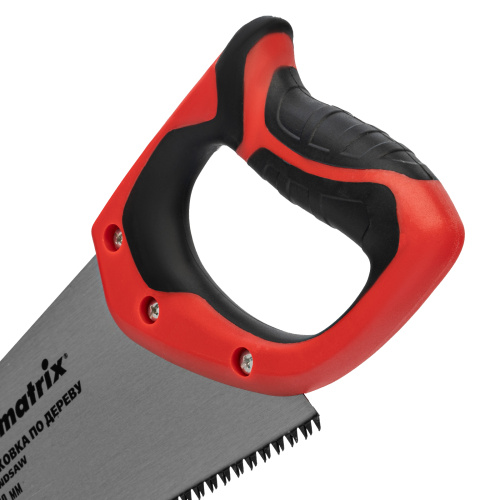 Ножовка по дереву, 400 мм, 7-8 TPI, зуб-3D, каленый зуб, двухкомпонентная рукоятка Matrix по ценам производителя в Уфе с доставкой по всей России