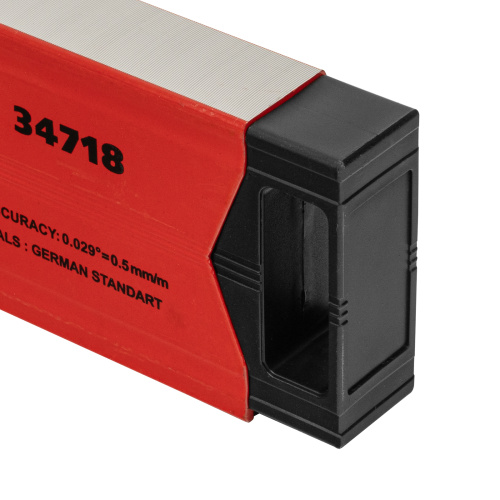 Уровень алюминиевый магнитный, 1800 мм, фрезерованный, 3 глазка (1 зеркальный) усиленный Matrix по ценам производителя в Уфе с доставкой по всей России