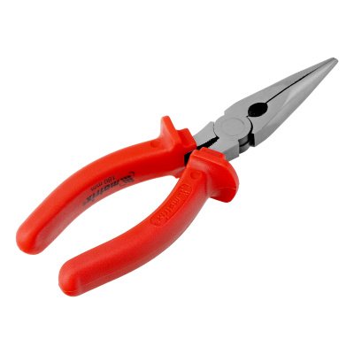 Длинногубцы прямые Econom, 180 мм, шлифованные, пластмассовые рукоятки Matrix по ценам производителя в Уфе с доставкой по всей России