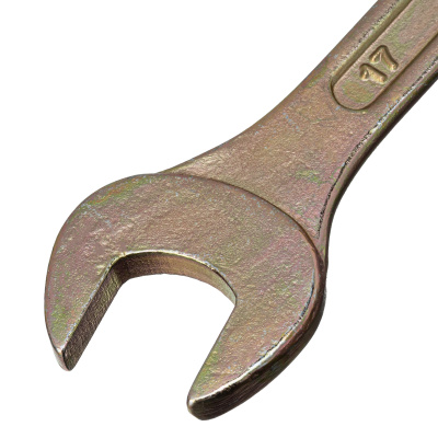 Ключ рожковый, 14 х 17 мм, желтый цинк Сибртех по ценам производителя в Уфе с доставкой по всей России