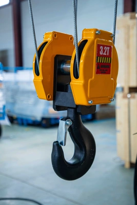 Таль передвижная двухскоростная с уменьшенной строительной высотой  3,2т  6м 4/1 380В электрическая канатная TOR SHA8 2D по ценам производителя в Уфе с доставкой по всей России