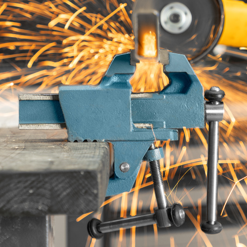 Тиски слесарные, 63 мм, крепление для стола, винтовой зажим (Глазов) по ценам производителя в Уфе с доставкой по всей России