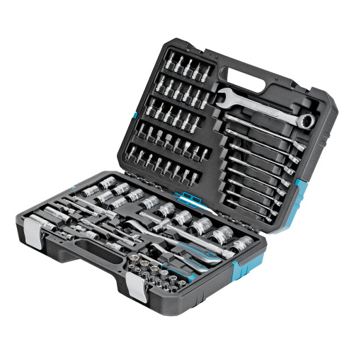 Набор инструментов, 1/4", 1/2", CrV, 120 зубьев, 82 предмета Gross по ценам производителя в Уфе с доставкой по всей России