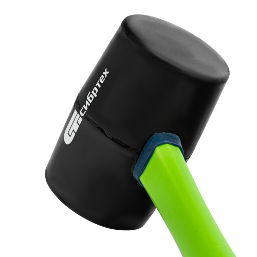 Киянка резиновая, 680 г, черная резина, фибергласовая рукоятка Сибртех по ценам производителя в Уфе с доставкой по всей России