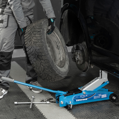 Домкрат гидравлический подкатной, высокий подъем, 3т, SUV, 190-535 мм, в кейсе Stels по ценам производителя в Уфе с доставкой по всей России