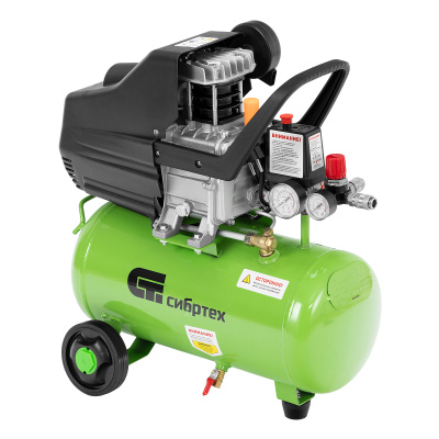 Компрессор воздушный КК-1100/22, 1, 1 кВт, 135 л/мин, 22 л, прямой привод, масляный Сибртех по ценам производителя в Уфе с доставкой по всей России