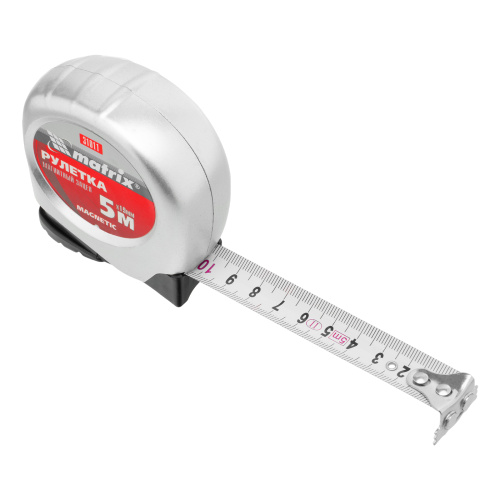 Рулетка Magnetic,5 м х 19 мм,магнитный зацеп Matrix по ценам производителя в Уфе с доставкой по всей России