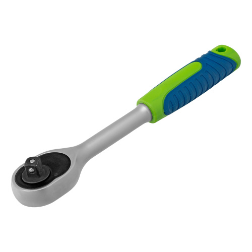 Ключ-трещотка 3/8", 45 зубьев, с быстрым сбросом, матовый хром Сибртех по ценам производителя в Уфе с доставкой по всей России