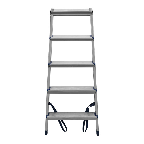 Стремянка двусторонняя 5 ступеней, алюминиевая, Сибртех по ценам производителя в Уфе с доставкой по всей России