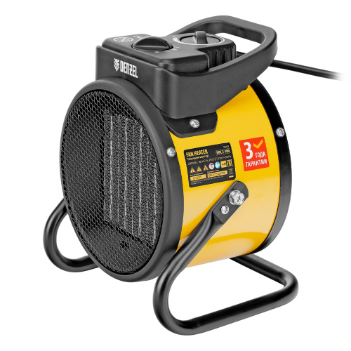 Тепловая пушка, керамический нагреватель (тепловентилятор) DHC 2-100, 230 В, 0.025/1/2 кВт Denzel купить в Москве с доставкой по всей России | ProtosMarket.ru