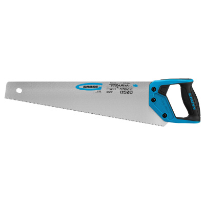 Ножовка по дереву "Piranha", 450 мм, 11-12 TPI, зуб-3D, каленый зуб, двухкомпонентная рукоятка Gross по ценам производителя в Уфе с доставкой по всей России