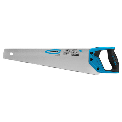 Ножовка по дереву "Piranha", 450 мм, 11-12 TPI, зуб-3D, каленый зуб, двухкомпонентная рукоятка Gross по ценам производителя в Уфе с доставкой по всей России