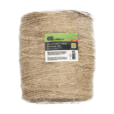 Шпагат джутовый, 2.5 мм, L 690 м, 5-ниточный, Сибртех по ценам производителя в Уфе с доставкой по всей России