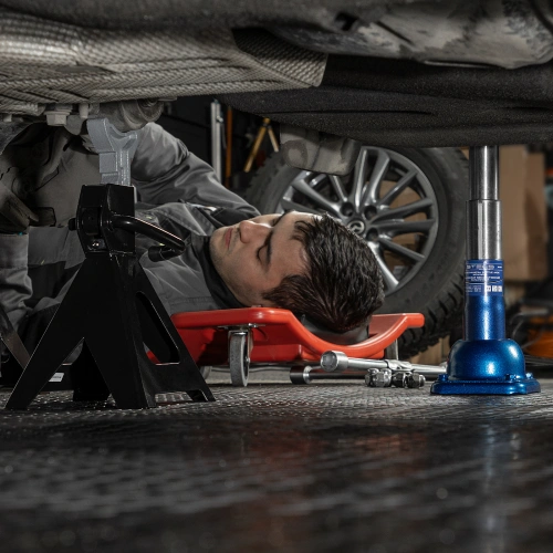 Домкрат механический бутылочный, 2 т, h подъема 180-395 мм, 2 части (домкрат, ручка) Stels по ценам производителя в Уфе с доставкой по всей России