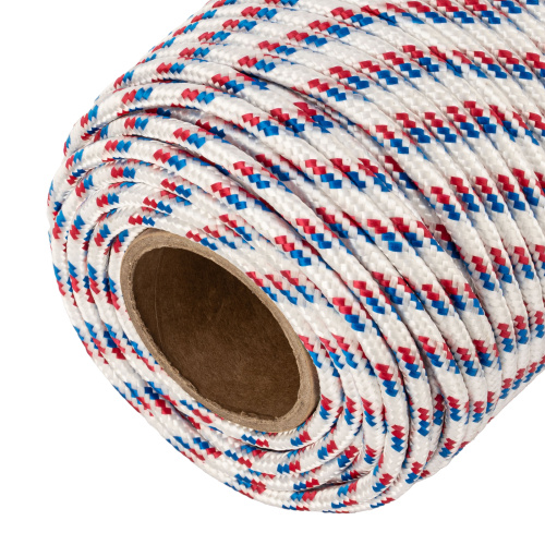 Фал плетеный полипропиленовый с сердечником, 8 мм, L 100 м, 16-прядный, Сибртех по ценам производителя в Уфе с доставкой по всей России