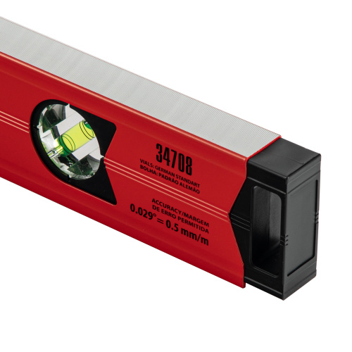 Уровень алюминиевый магнитный, 800 мм, фрезерованный, 3 глазка (1 зеркальный) усиленный Matrix по ценам производителя в Уфе с доставкой по всей России