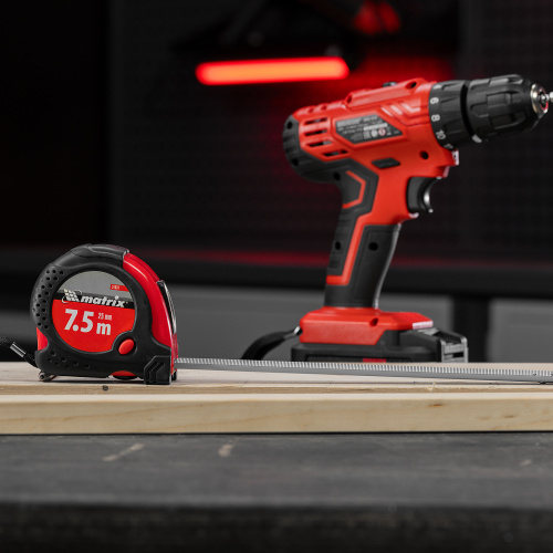 Рулетка Status Magnet fixation,7,5 м х 25 мм,обрезиненный корпус,зацеп с магнитом Matrix по ценам производителя в Уфе с доставкой по всей России