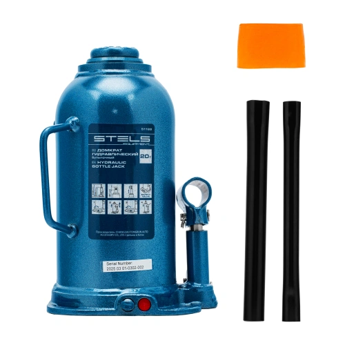Домкрат гидравлический бутылочный, 20 т, h подъема 235-445 мм Stels по ценам производителя в Уфе с доставкой по всей России