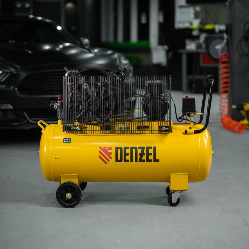 Компрессор воздушный BCV2300/100, ременный привод, 2.3 кВт, 100 литров, 440 л/мин Denzel по ценам производителя в Уфе с доставкой по всей России