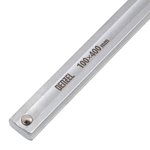 Струбцина F-образная, 100x400мм, кованая Denzel по ценам производителя в Уфе с доставкой по всей России