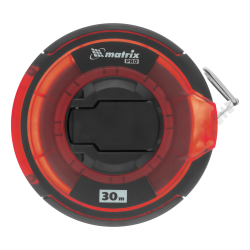 Рулетка геодезическая 30 м х 12,5 мм, закрытый корпус, стальная лента, односторонняя шкала, Pro Matrix по ценам производителя в Уфе с доставкой по всей России