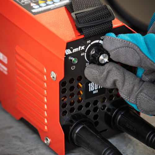 Инверторный аппарат дуговой сварки MMA-180S, 180 А, ПВ60%, диаметр электрода 1,6-4 мм MTX по ценам производителя в Уфе с доставкой по всей России